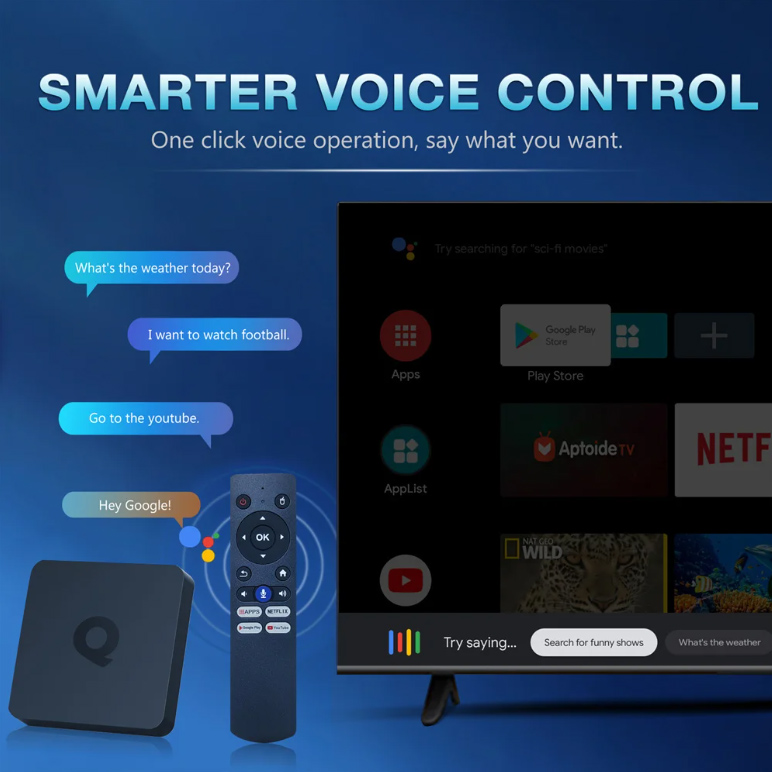 Q1 AndroidTV голосовой поиск
