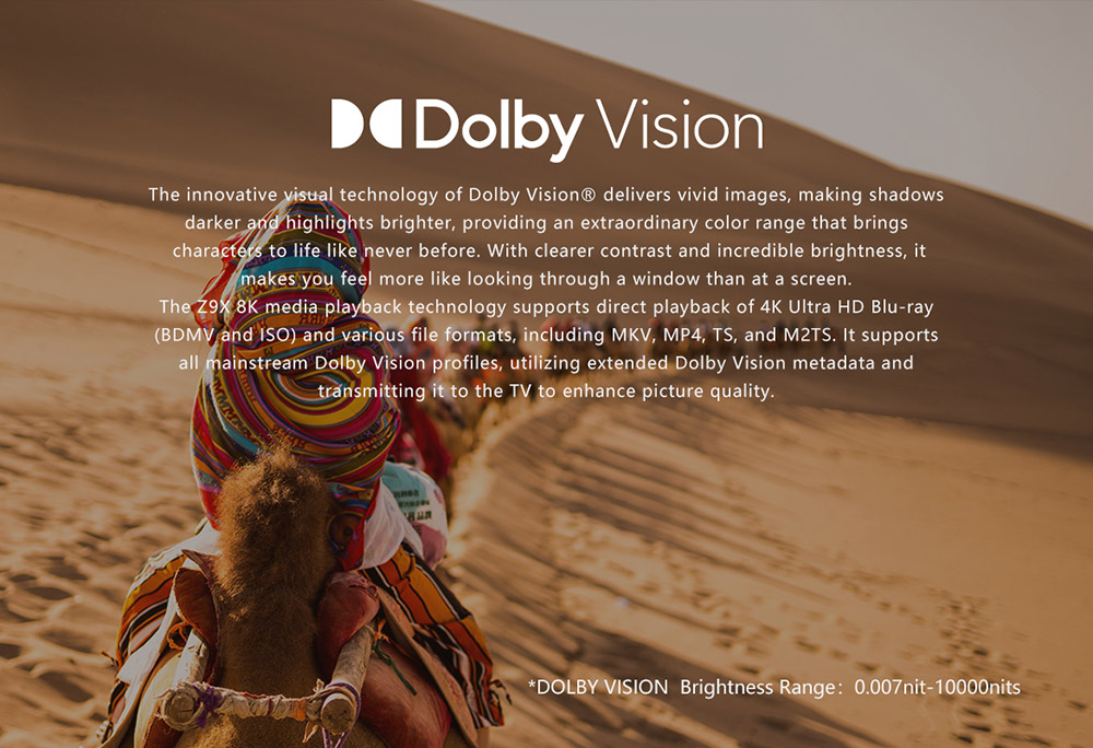 zidoo z9x 8k dolby vision