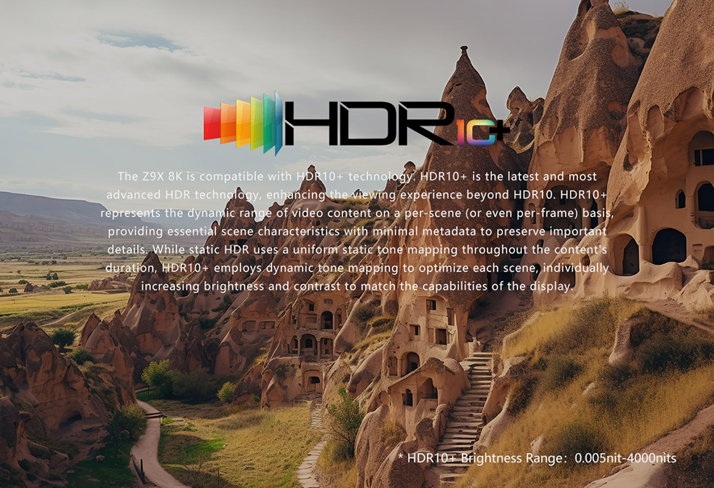 zidoo z9x 8k hdr