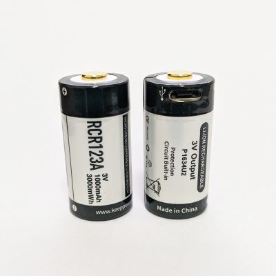Аккумулятор RCR123A KeepPower microUSB